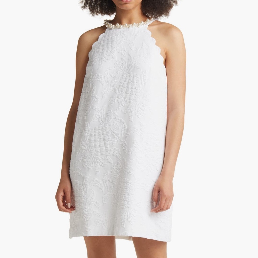 Lilly Pulitzer White Scalloped Dress